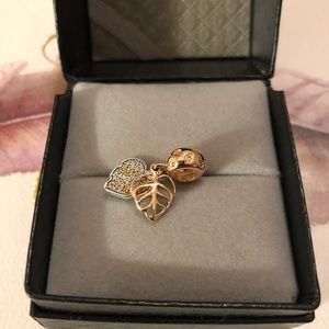 Pandora Rose Gold Leaf Charm